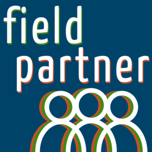 field partner podcast cover art logo text